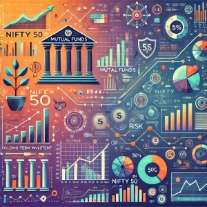 Mutual funds or Nifty 50 index, Mutual funds or Nifty 50, Mutual Funds, Nifty 50, Long-term Investment, Financial Growth, Risk Management, Diversification, Index Investing, Asset Management, Portfolio Performance, Market Volatility, Equity Funds, Passive Investing, Active Management Return on Investment (ROI), Benchmark Index, Fund Managers, Capital Appreciation, Investment Strategy, Wealth Creation, Expense Ratio,