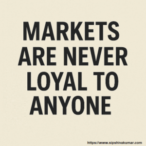 Markets are never loyal to anyone, Market volatility, Investment risk, Financial uncertainty, Stock market swings, No guaranteed returns, Investor psychology, Market correction, Risk management, Diversification, Asset allocation, Economic fluctuation, Unpredictable markets, Portfolio rebalancing, Global market impact, Long-term investing, Emotional investing, Market timing myth, Informed decisions, Capital protection, Wealth preservation,
