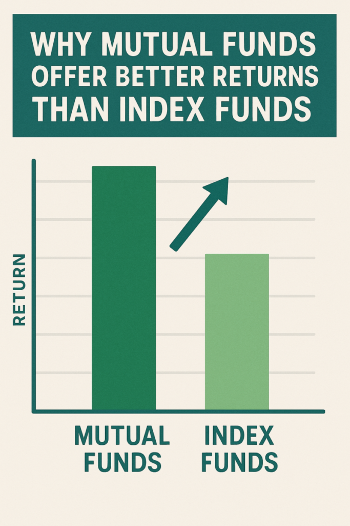 Why Mutual Funds Offer Better Returns Than Index Funds, Why you should be away from index funds? Real Example from Today (April 7, 2025): Let’s say: Infosys and HDFC Bank (heavyweights) dropped hard. But Adani Power, Coal India, and Sun Pharma went up. Since Infosys and HDFC have a bigger impact on the index, their fall can cancel out gains from smaller ones. why mutual funds are better than index funds, mutual funds vs index funds 2025, benefits of mutual funds over index funds, mutual fund performance vs index fund, best investment: mutual funds or index funds, index fund disadvantages compared to mutual funds, are mutual funds better than index funds, actively managed funds vs index funds, index funds vs mutual funds returns comparison, mutual fund advantages in volatile markets, index fund risk vs mutual fund risk, which is better mutual funds or index funds, mutual fund flexibility vs index fund strategy, mutual funds beat index funds in 2025, mutual fund vs index fund pros and cons, index funds vs mutual funds for long term, difference between mutual fund and index fund, how mutual funds outperform index funds, mutual funds active strategy vs index fund passive, index funds or mutual funds for best returns,